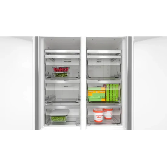 La elegante e funzionale KMC85LEEA Frigorifero Multi door di Bosch: il must-have per una cucina moderna in un sofisticato grey m