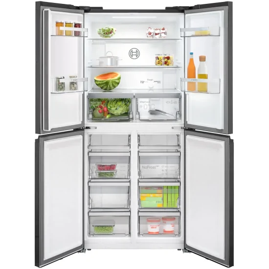 La elegante e funzionale KMC85LEEA Frigorifero Multi door di Bosch: il must-have per una cucina moderna in un sofisticato grey m
