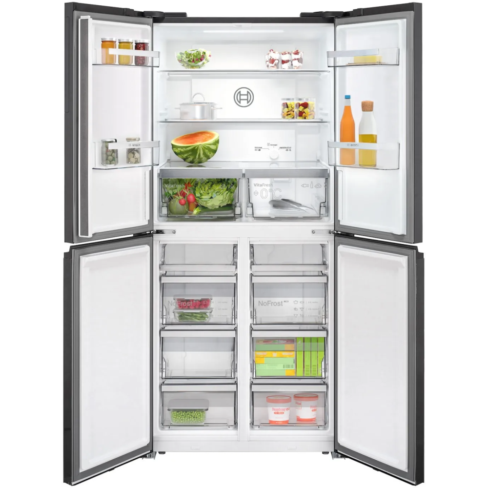 The elegant and functional KMC85LEEA Multi door refrigerator from Bosch: the must-have for a modern kitchen in a sophisticated m