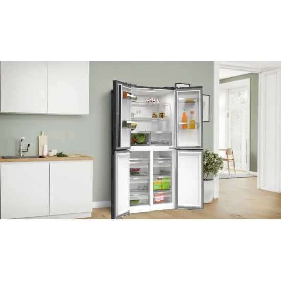 The elegant and functional KMC85LEEA Multi door refrigerator from Bosch: the must-have for a modern kitchen in a sophisticated m