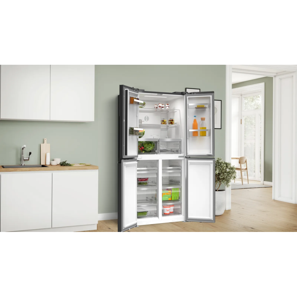 La elegante e funzionale KMC85LEEA Frigorifero Multi door di Bosch: il must-have per una cucina moderna in un sofisticato grey m