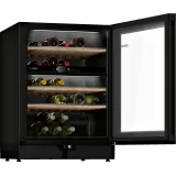 Esperienza di degustazione impeccabile con la cantinetta KWK16ABGB Vino Cornice Nera Bosch: 2 zone regolabili per temperatura pe