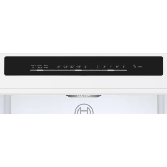 Bosch KGN362LDF : Réfrigérateur combiné pose libre en inox, 186 x 60 cm. Style et fonctionnalité pour votre cuisine.