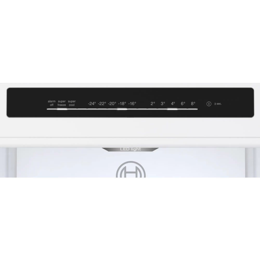 Bosch KGN362LDF: Frigorifero combinato da libera installazione in acciaio inossidabile, 186 x 60 cm. Stile e funzionalità per la