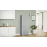 Bosch KGN362LDF: Free-standing combined refrigerator in stainless steel, 186 x 60 cm. Style and functionality for your kitchen.