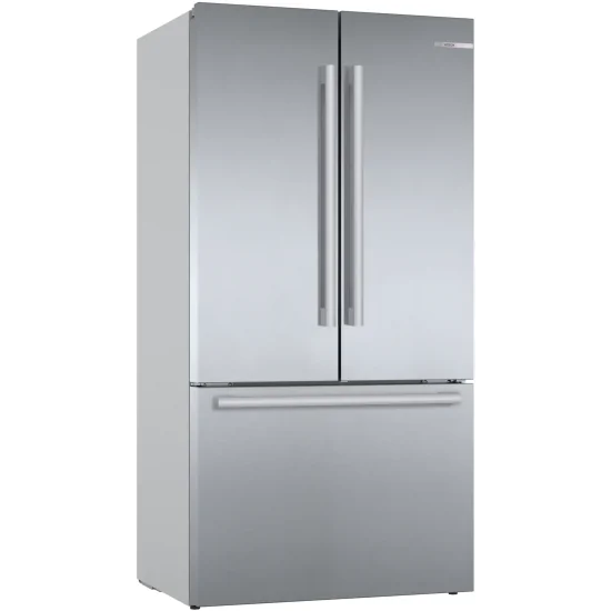 High efficiency and impeccable style with the Bosch KFF96PIEP multi-door refrigerator: innovation for your kitchen.