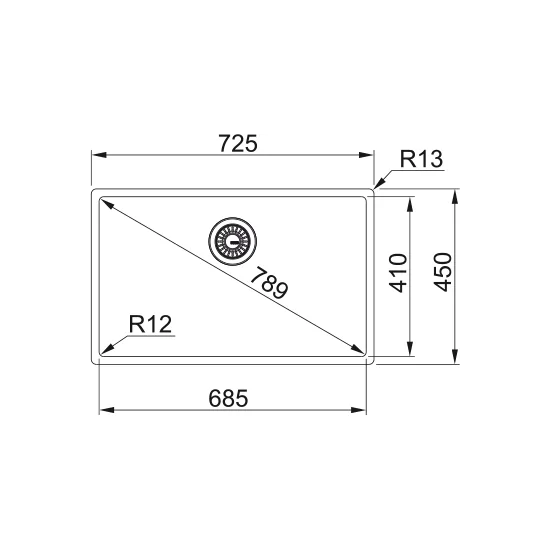 Ajoutez une touche d'élégance à votre cuisine avec l'évier Franke BXX 210-68/110-68 pour fond 80 sans égouttoir.