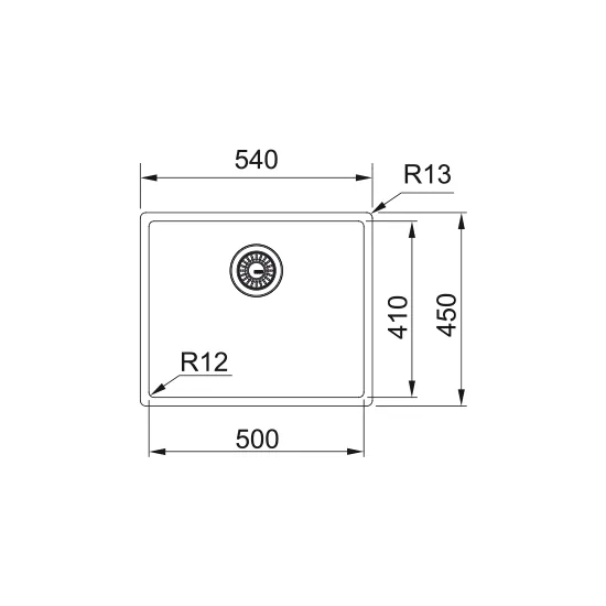 卢森堡语 Franke BXM 210/110-50 in Antracite/Rame/Oro:eu for a amended cuisine. 540X450毫米。.