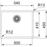 卢森堡语 Franke BXM 210/110-50 in Antracite/Rame/Oro:eu for a amended cuisine. 540X450毫米。.