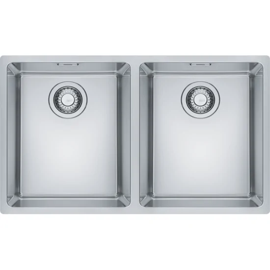 Exclusive elegance with the Franke MRX 220 sink - Double Bowl without drainer for a refined look.
