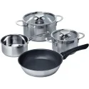 HZ390042 SET PENTOLE PER PIANI COTTURA INDUZIONE, GAS E ELETTRICI
