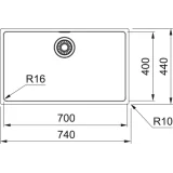 Neue Franke MRX 210-70 Badewanne ohne Abtropffläche, die Eleganz der Flächenbündigkeit kombiniert mit der Funktionalität einer p
