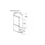 La soluzione perfetta per un'eleganza senza compromessi: il frigorifero combinato incasso KB96NVFE0 da 193.5 x 70.8 cm con cerni