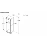 Die perfekte Lösung für kompromisslose Eleganz: der 193,5 x 70,8 cm große Einbau-Kombinationskühlschrank KB96NVFE0 mit Flachscha