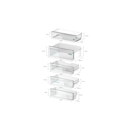 La soluzione perfetta per un'eleganza senza compromessi: il frigorifero combinato incasso KB96NVFE0 da 193.5 x 70.8 cm con cerni