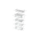 Die perfekte Lösung für kompromisslose Eleganz: der 193,5 x 70,8 cm große Einbau-Kombinationskühlschrank KB96NVFE0 mit Flachscha