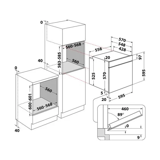 Indesit IFWS 3841 JH IX - Horno de vapor eléctrico, 12 Funciones, Capacidad 71L DuegStore.com
