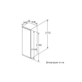 iQ700 congélateur intégré 177,2 x 55,8 cm fermeture éclair plat