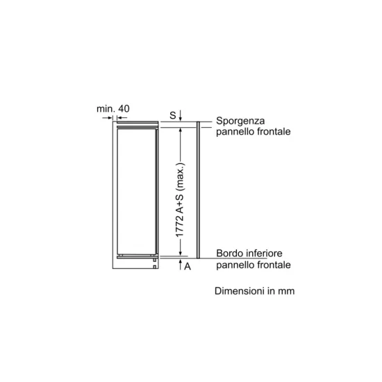 iQ700 Eingebauter Tiefkühler 177.2 x 55,8 cm Reißverschluss flaches weiches Schließen