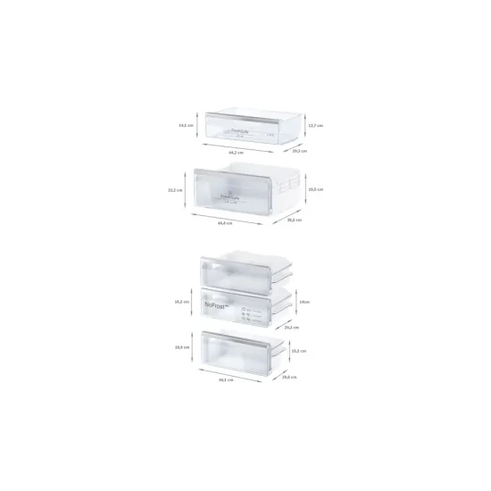 KI7966FD0 Combined recessed refrigerator 193.5 x 55.8 cm flat zipper