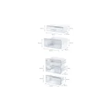 KI7966FD0 Refrigerador receso combinado 193.5 x 55.8 cm cremallera plana