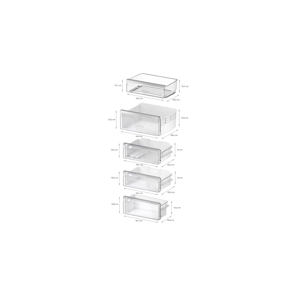 KI7966FD0 Refrigerador receso combinado 193.5 x 55.8 cm cremallera plana
