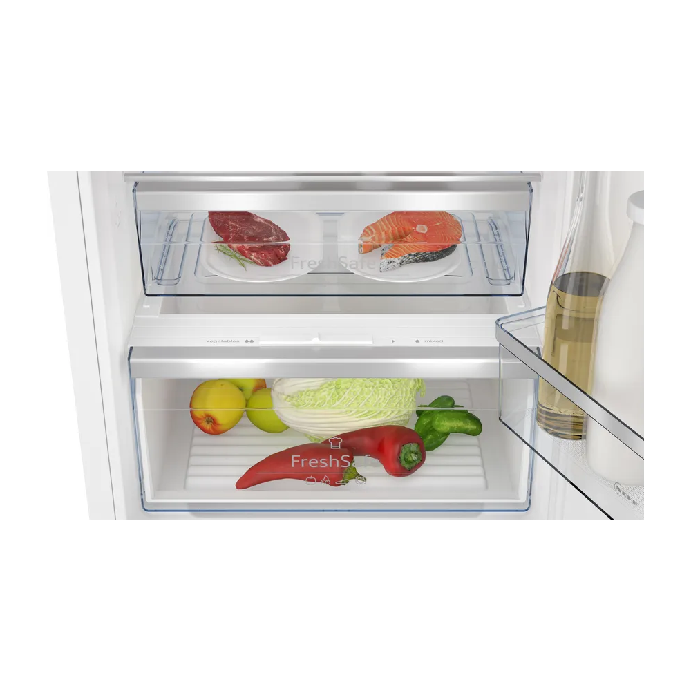 KI7966FD0 Refrigerador receso combinado 193.5 x 55.8 cm cremallera plana