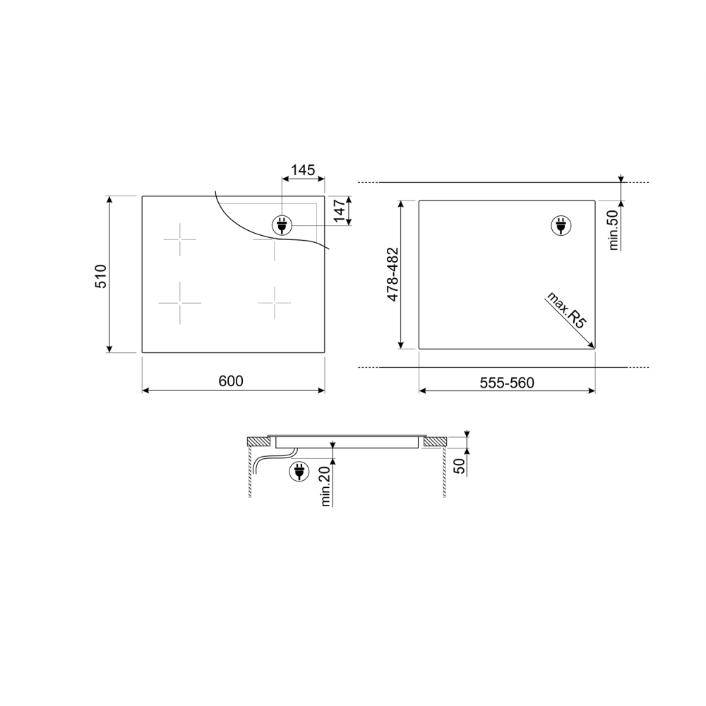 Smeg SI1M4644D：60 厘米电磁炉让厨房优雅而精准