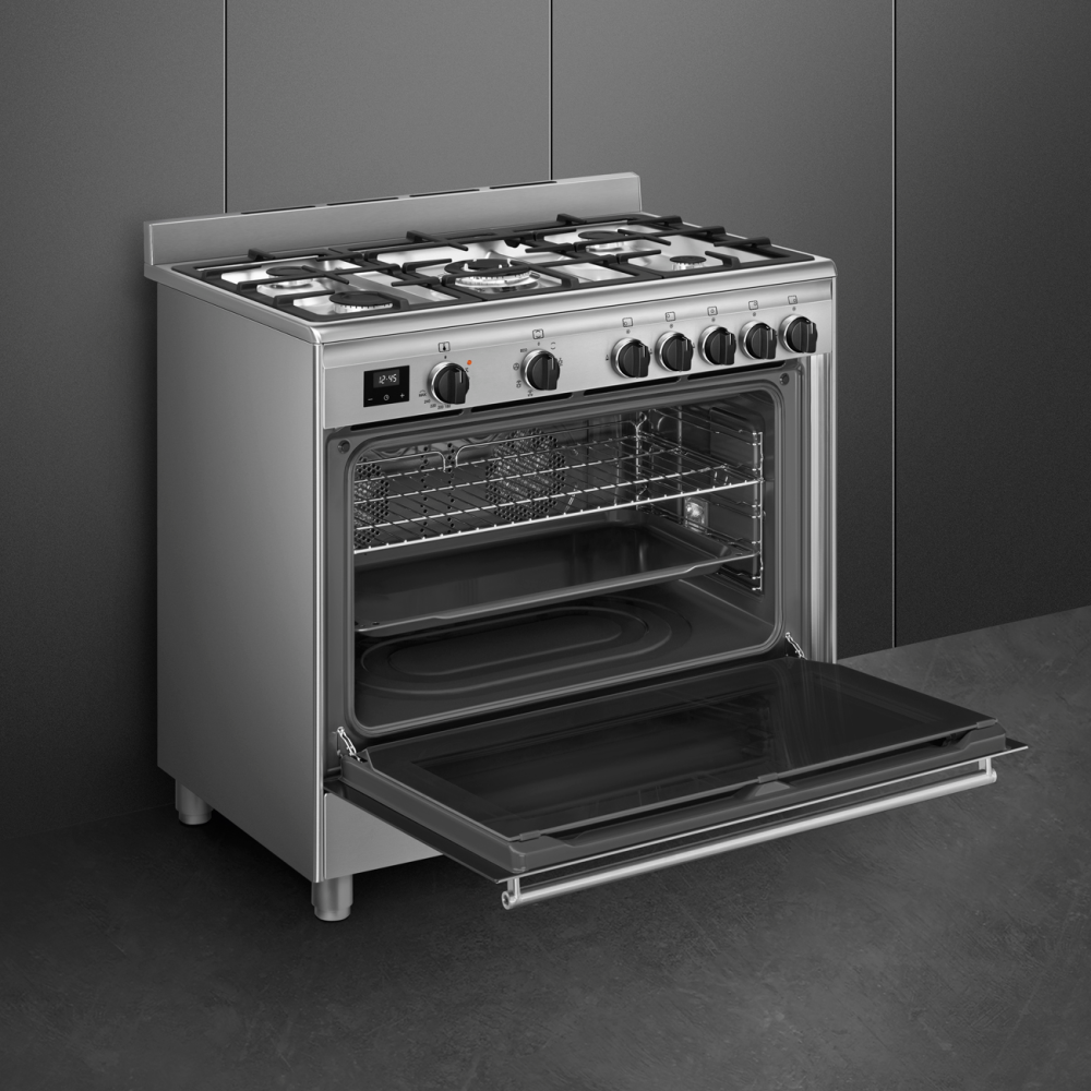 Smeg BG91X2: Cucina a Gas 90x60 cm con Forno Elettrico