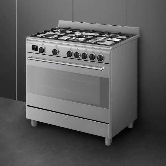 Smeg BG91X2: Cucina a Gas 90x60 cm con Forno Elettrico