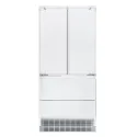 Combined refrigerator-freezer with BioFresh and NoFrost