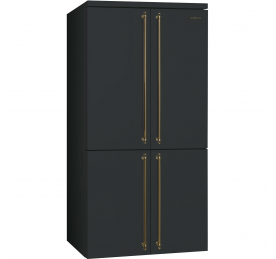 smeg fq60cpo Fridge four doors, 92 cm, anthracite