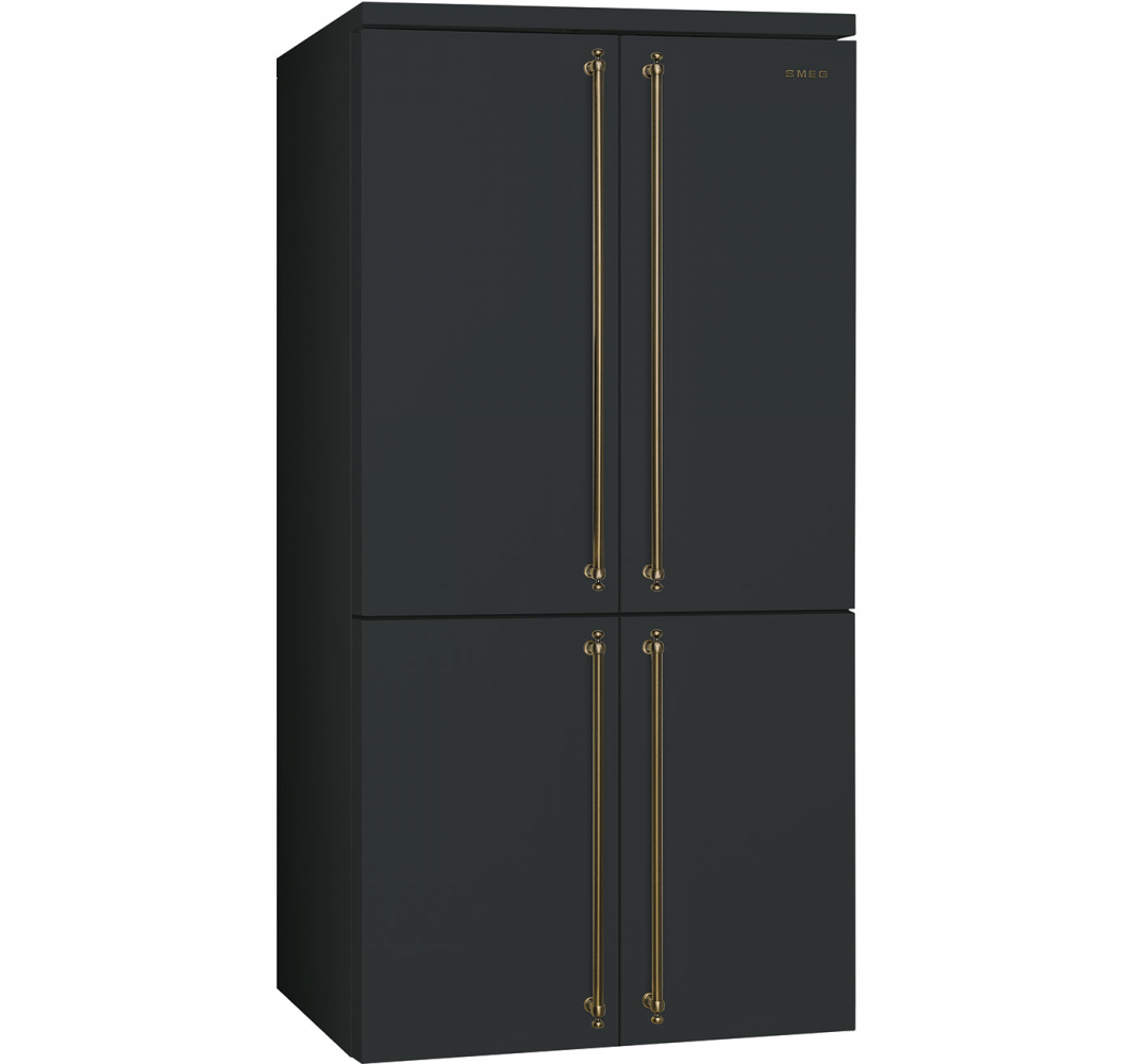 smeg fq60cpo Réfrigérateur quatre portes, 92 cm, anthracite