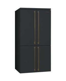 smeg fq60cpo Réfrigérateur quatre portes, 92 cm, anthracite