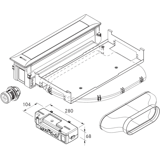 Bora Pro Aspiratore Piano Cottura All Black PKA3AB ← Bora Italia