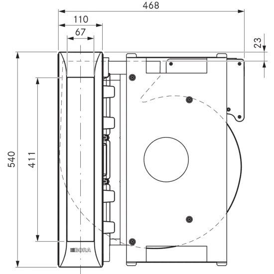 Bora PKAS3 Pro Sistema di Aspirazione per Piano Cottura: Aria pulita e design inconfondibile
