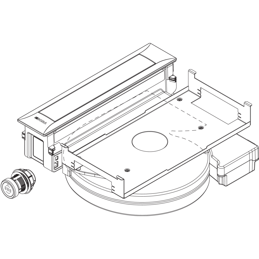 Bora PKAS3 Pro Sistema di Aspirazione per Piano Cottura: Aria pulita e design inconfondibile