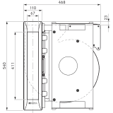 Bora PKAS3AB Pro Suction System for Piano Cooking with Fan Integrated All Black| Bora Italia