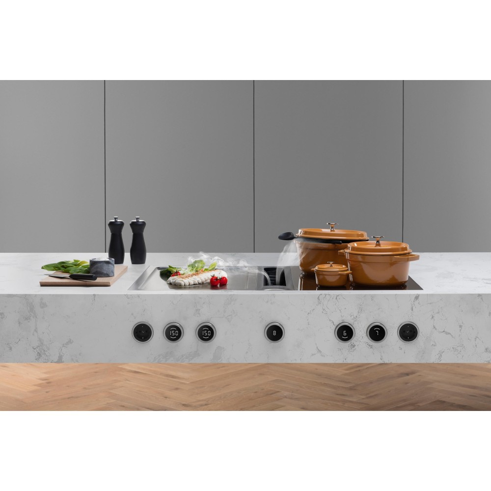 Bora PKC3AB Pro Piano Cottura HiLight, 3 Avenuei/2porti All Black Bora Italia