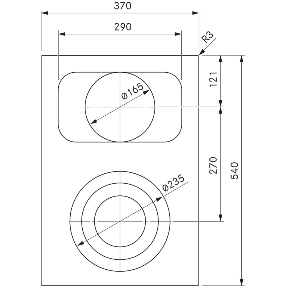 Bora PKCB3 Pro Piano Cottura HiLight, 3 Circuits/Bistecchiera | Bora Italia