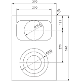 Bora PKCB3 Pro Piano Cottura HiLight, 3 Circuiti/Bistecchiera | Bora Italia