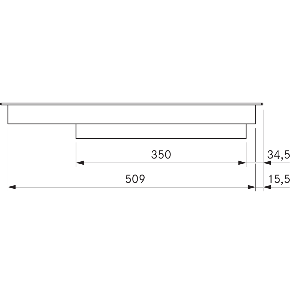 Bora PKCB3 Pro Piano Cottura HiLight, 3 Circuitos/Bistecchiera tención Bora Italia