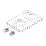 Bora PKCB3AB Pro Piano Cotttura HiLight, 3 Circuits/Bistecchiera All Black | Bora Italia