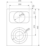 Bora PKCB3AB Pro Piano Cottura HiLight, 3 Circuiti/Bistecchiera All Black | Bora Italia