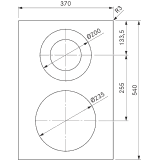Bora PKCH3 Pro Piano Cottura Hyper 1 Circuito/2 Circuiti | Bora Italia