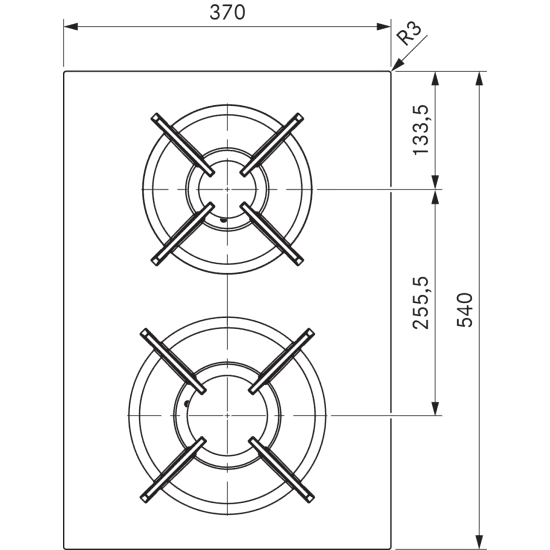 Table de cuisson à gaz - Expérience culinaire traditionnelle avec une touche d'innovation