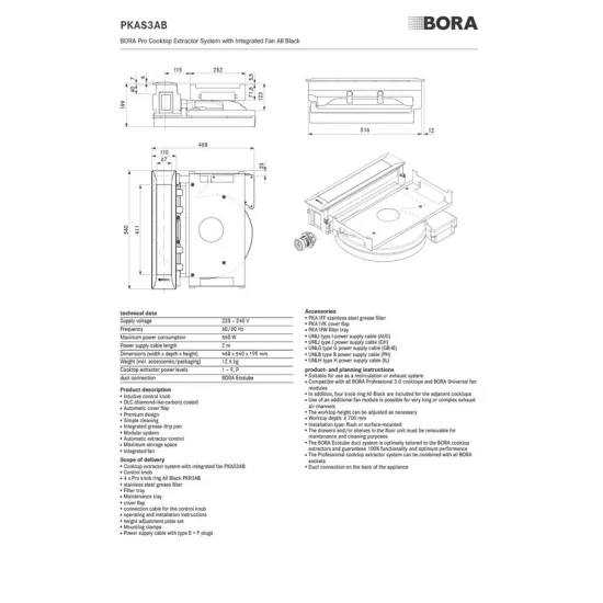 PKAS3FIAB Pro Set All Black: Elegancia y poder para su cocina sin compromiso