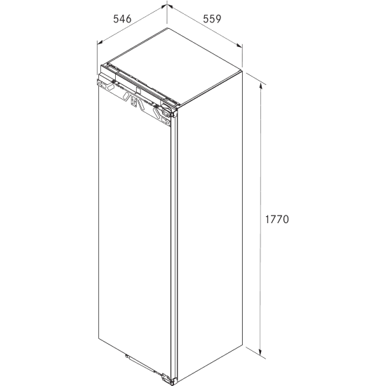 BORA C178KGFS2 Silencioso Nevera Grabado con compartimento Freezer durable Frescura, Diseño, Funcionalidad