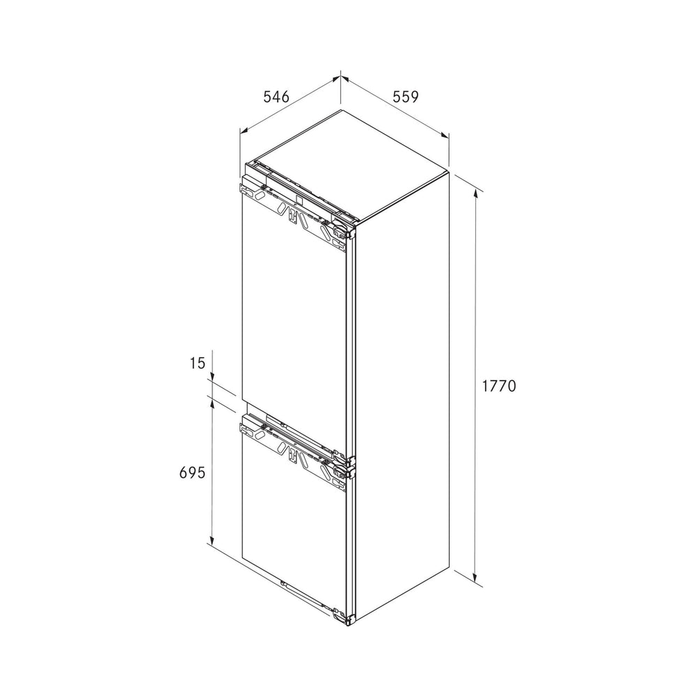 Bora C178KGWS1 Cool Set Better Frigo-Congelator | Water Connection for Greater Convenience