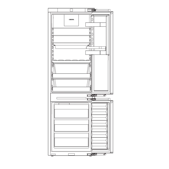 BORA C178KGWS2 | Kombinierter Kühlschrank | Kein Frost | Ice Maker | BORA Fresh Zero | Design Premium